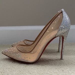 Christian Louboutin Follies Strass Glittered 36.5